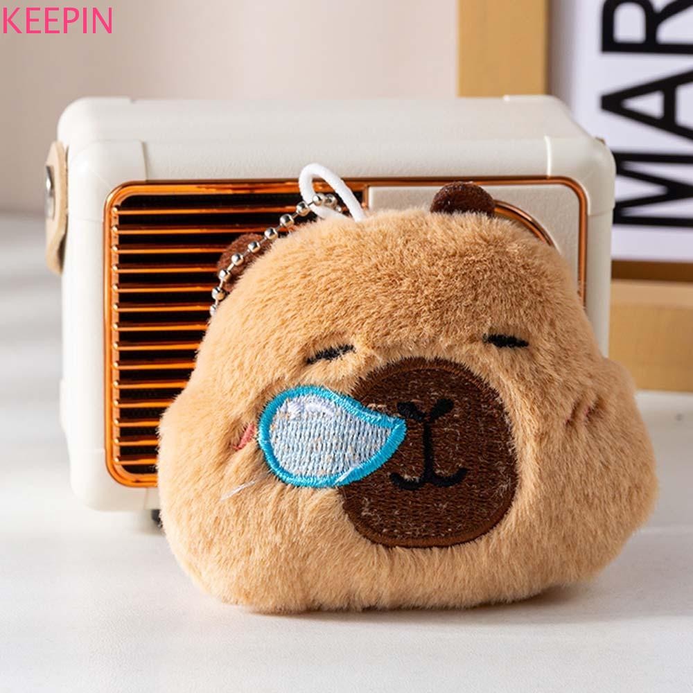 Keepin Capybara ตุ๊กตาพวงกุญแจ, Squinting Blinking Capybara พวงกุญแจ ...