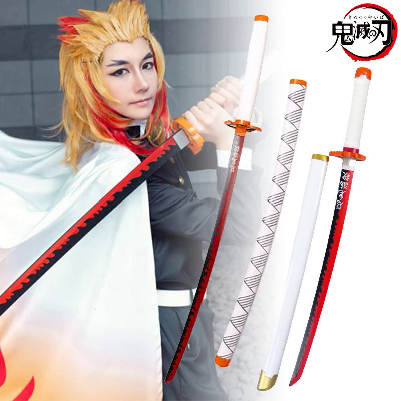 80cm-demon-slayer-japanese-katana-kimetsu-no-yaiba-kyoujurou-cosplay