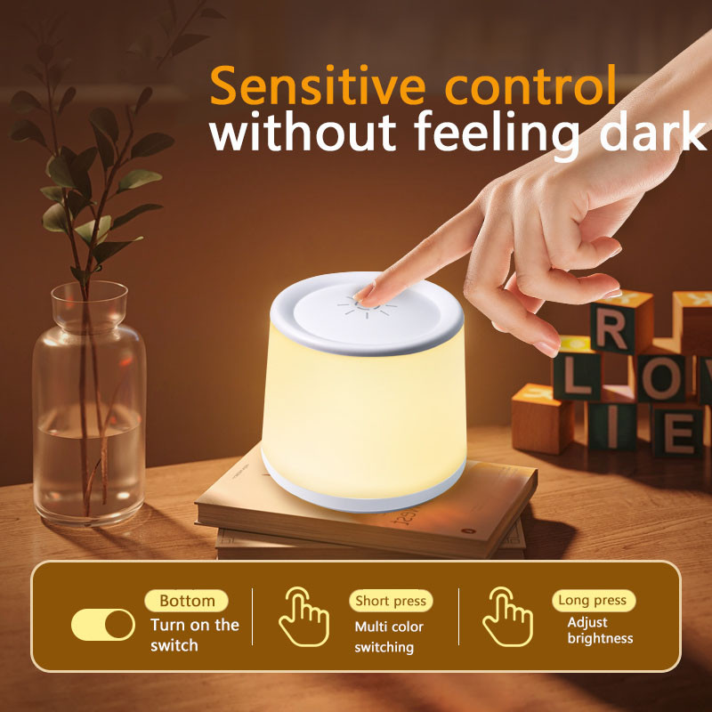 Dimming Touch Led Night Light Timing usb ชาร์จห้องนอนโคมไฟนอนหลับแบบ ...