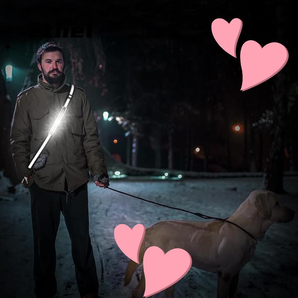 Ethel1 เข็มขัดวิ่ง, USB น้ําหนักเบา LED เข็มขัดสะท้อนแสง Sash, คุณภาพ