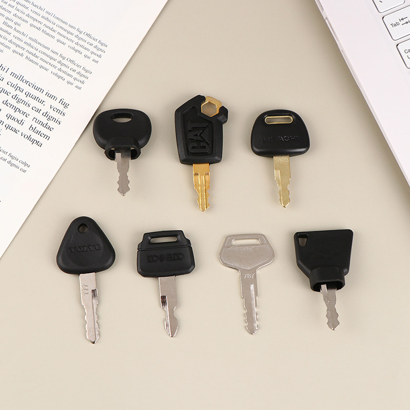[kaan] 7 ชิ้น/เซ็ตคีย์จุดระเบิด Excavator Construction Machinery Key ...