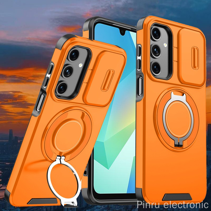 SAMSUNG เคสโทรศัพท์สําหรับSamsung A07/A17/A06/A16/A26/A36/A56/A57 5Gเกราะกันกระแทกสไลด์ปลอกแม่เหล็กสําหรับSamsung A05S/A15/A25/A35/A55/A14 ฝาครอบโทรศัพท์
