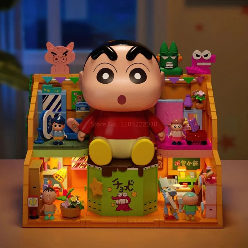 Areax Crayon Shin Chan Mystery Building Blocks ชุดของเล่น - การ์ตูนมัง ...