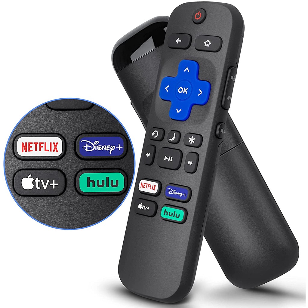 รีโมททดแทนสําหรับ Roku TCL, Philips, JVC, RCA, Magnavox, Sanyo, LG ...