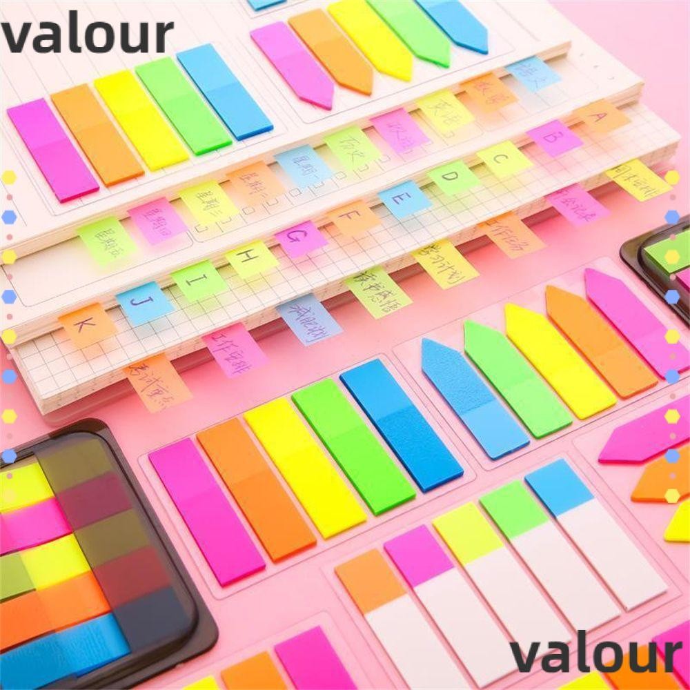 VALOUR 100 แผ่น Memo Pad Vintage Color Bookmark Label อุปกรณ์สํานักงาน ...