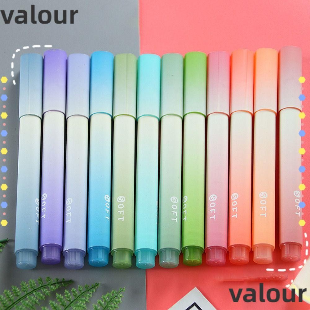VALOUR 4 ชิ้น/เซ็ต Highlighter ชุดปากกา Graffiti Drawing โรงเรียน ...