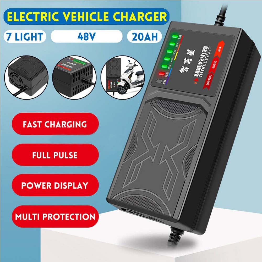 เครื่องชาร์จบatteries อัจฉริยะสำหรับจักรยานไฟฟ้า รองรับ 48V/60V/70V ...