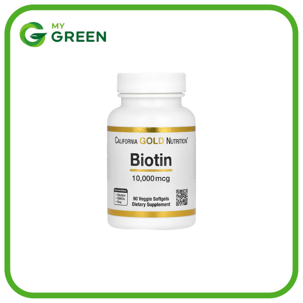 California Gold Nutrition, Biotin, 10,000 mcg, 90 Softgels | Shopee ...