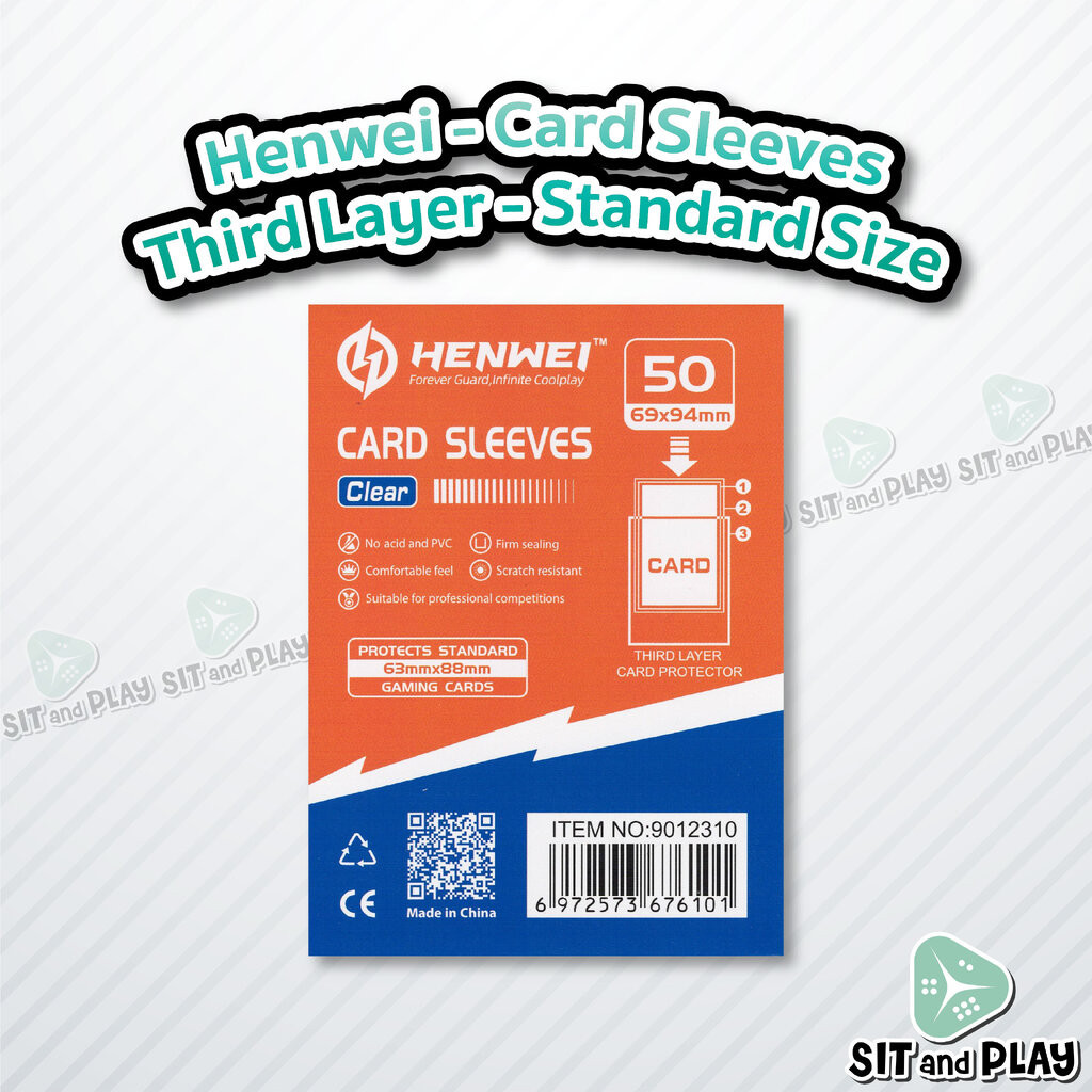 Henwei - Card Sleeves Third Layer ( 50 ซอง ) ซองคลุมชั้นนอกสุด สำหรับ ...