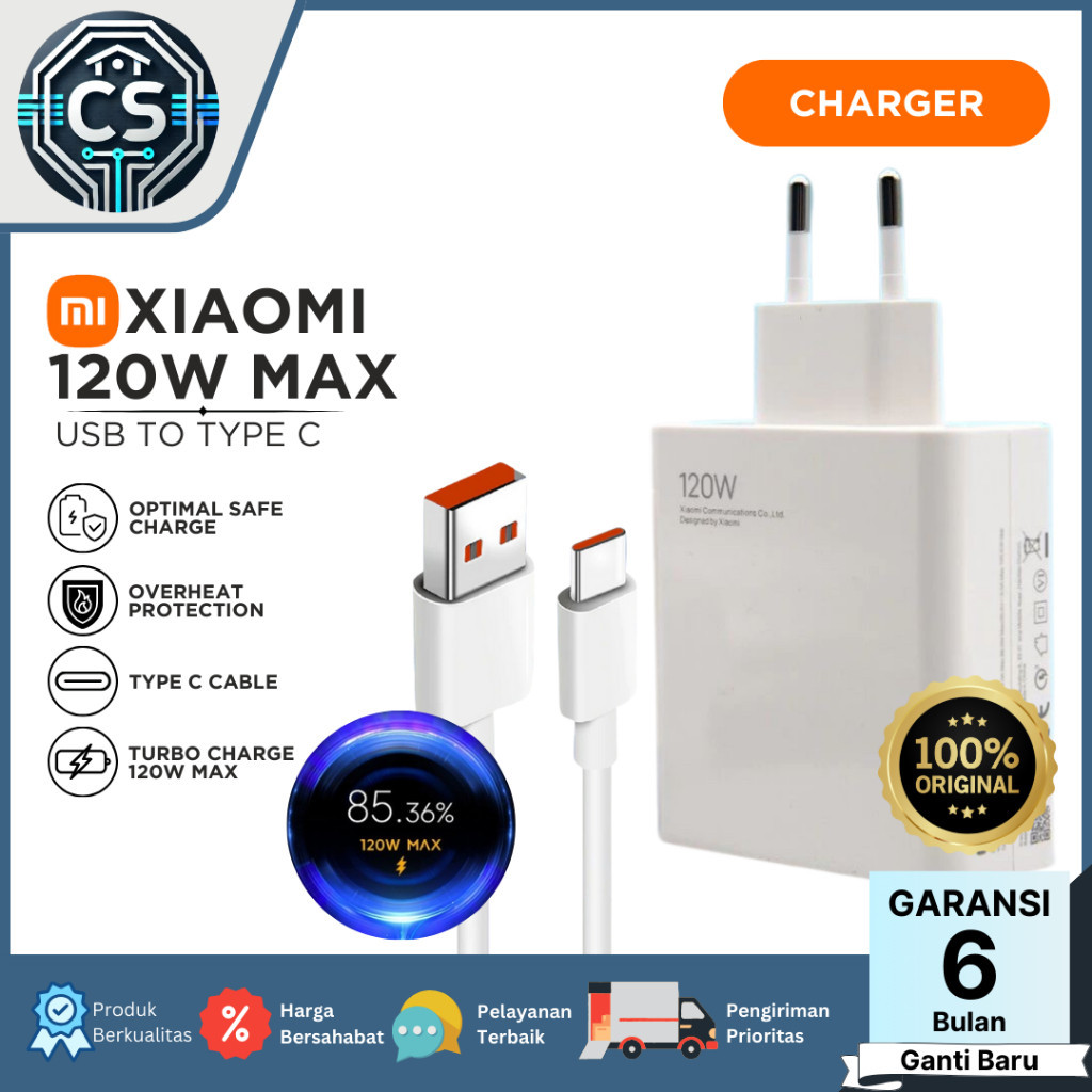 เครื่องชาร์จ Xiaomi 120W Original Type C รองรับ Mi Turbo Max 120W Hyper ...