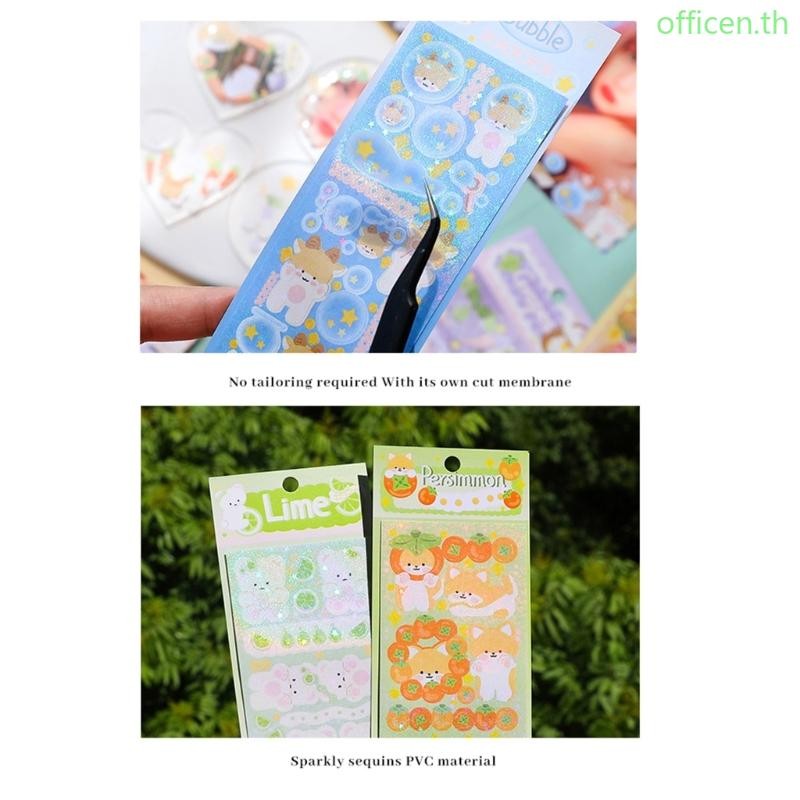 Cen Aesthetic Stickers-Washi สติกเกอร์น่ารักการ์ตูนบัญชีมือสติกเกอร์ ...