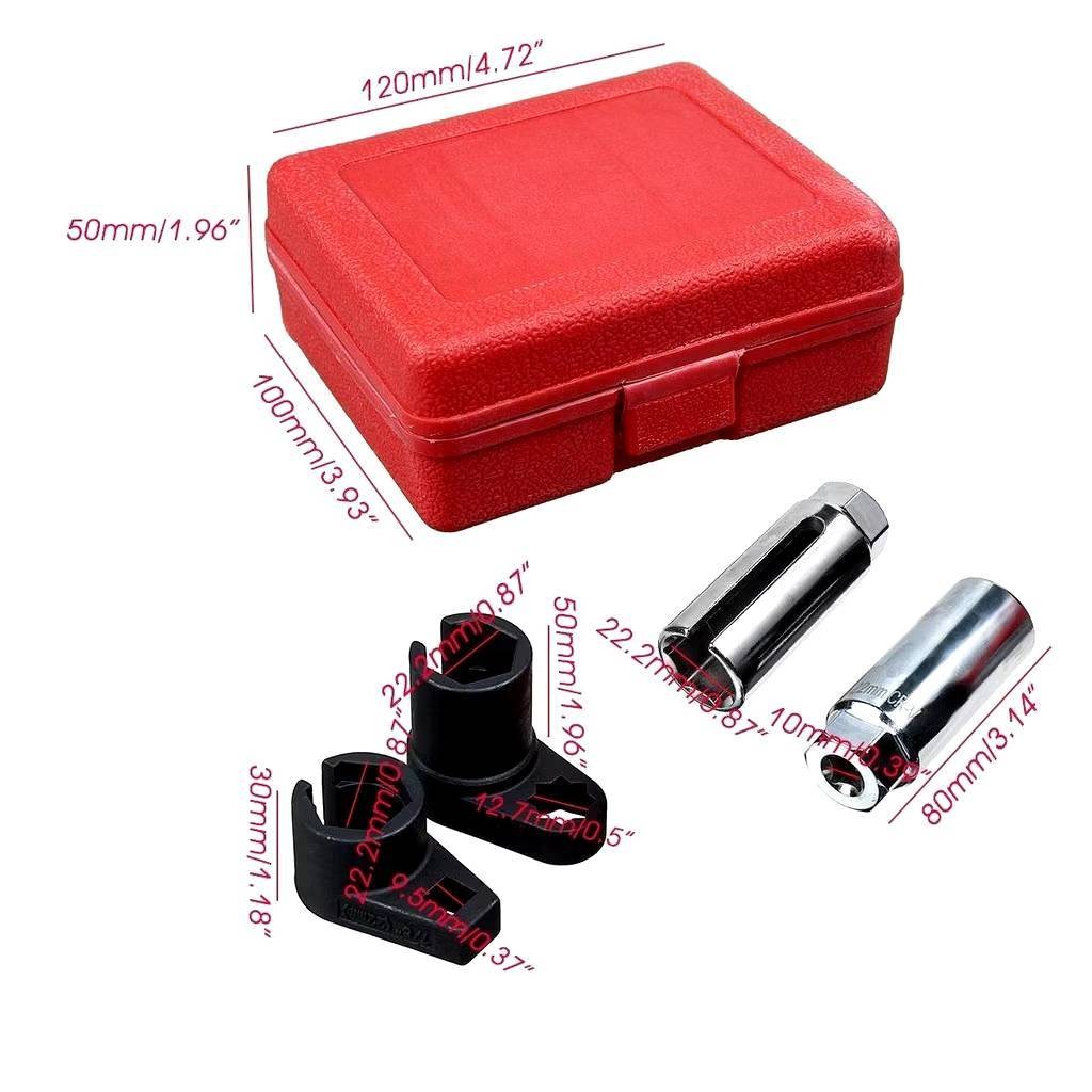 พร้อมส่ง 3 pcs Auto Oxygen Sensor Socket 6 Point Wrench O2 ชุดติดตั้ง ...