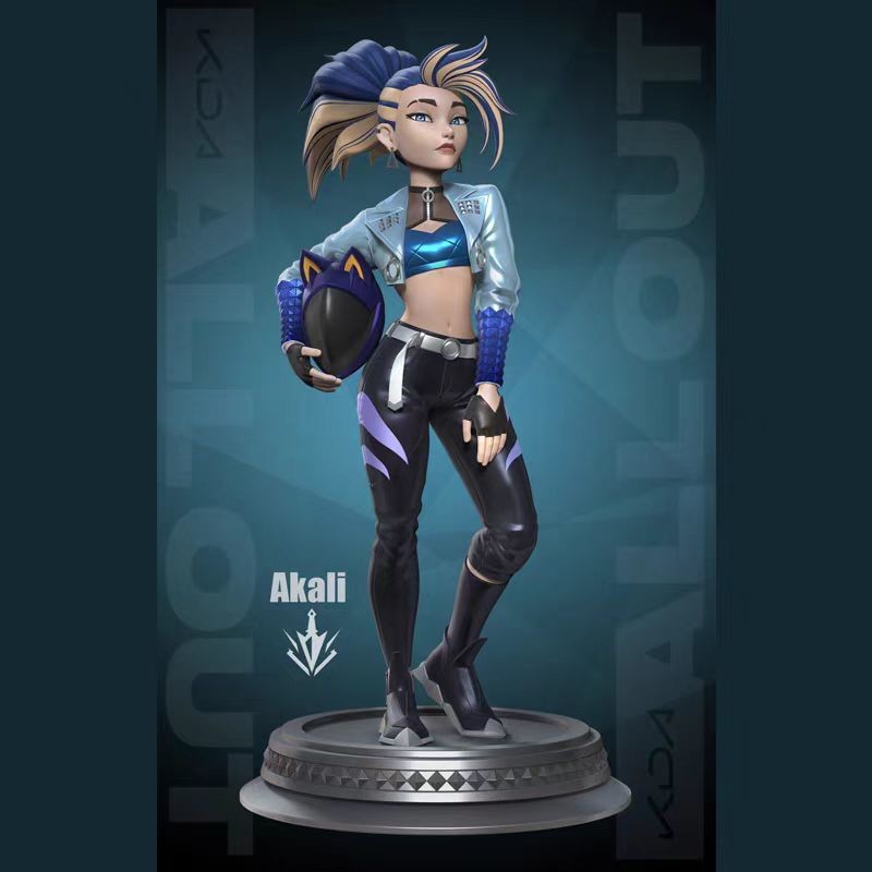 League of Legends LOL Akali รูปฟิล์มสีขาวความแม่นยําสูง Light Curing 3D ...