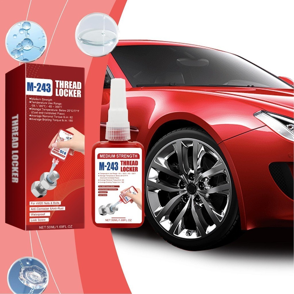 Thread Locker กาว 50ml Nuts & Bolts Locker Car Thread Lock Sealant All ...