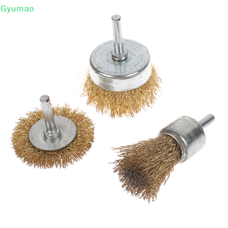 [Gyu] 3pc สว่านไฟฟ้าเหล็กล้อ Rod Polish Rust Removal สว่านไฟฟ้าอุปกรณ์ ...