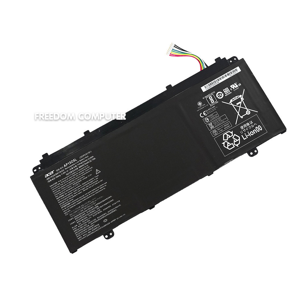 แบตเตอรี่โน๊ตบุ๊ค (แท้) ACER Aspire S13 AP15O5L AP1505L AP1503K AP15O3K ...