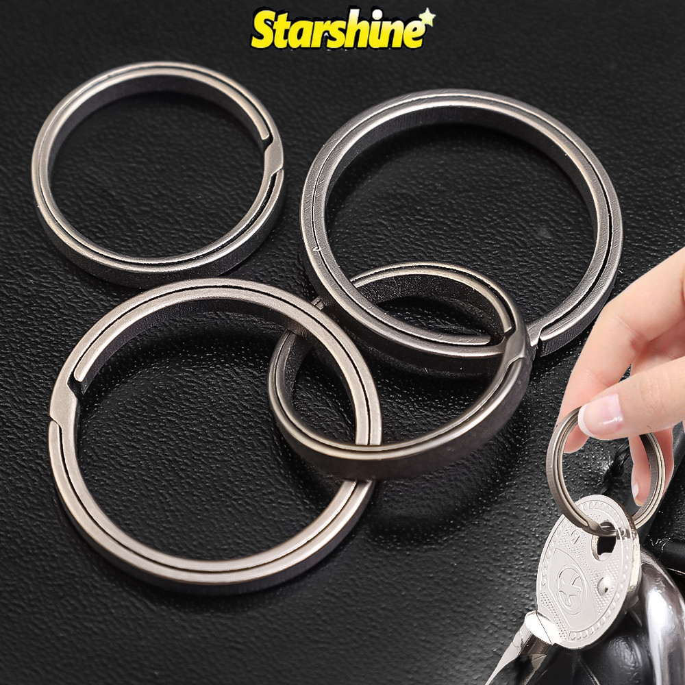 1/2 ชิ้นปฏิบัติทนการกัดกร่อนพวงกุญแจโลหะ-Universal Push Ring พวงกุญแจ ...
