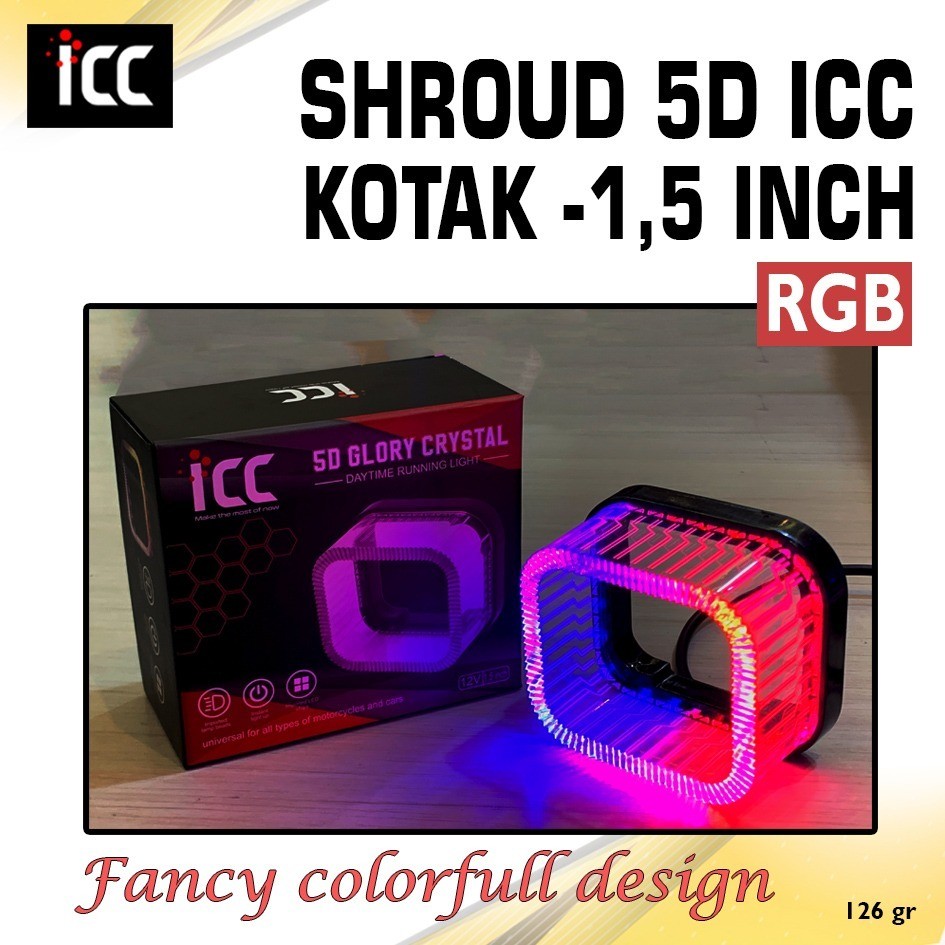 Shroud Box 1.5 นิ้ว Samba Crystal 5D ยี่ห้อ ICC RGB bluetooth hp ...