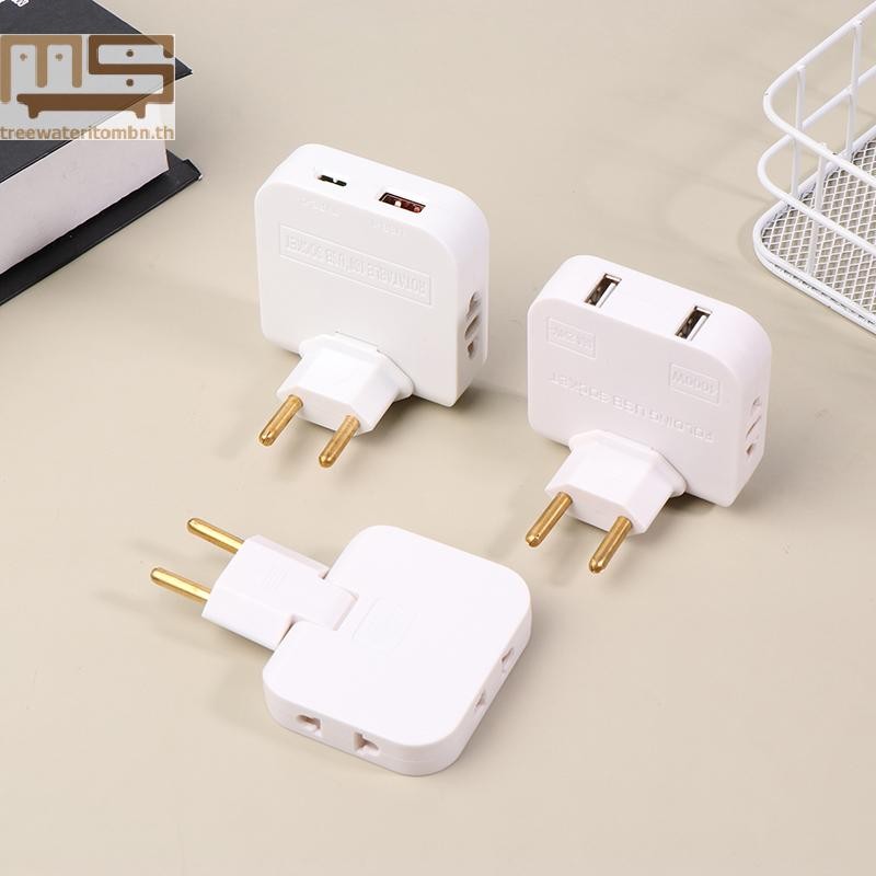 Tt 180 องศา Rotatable Socket 3-in-1 EU Plug Converter Travel EU ...