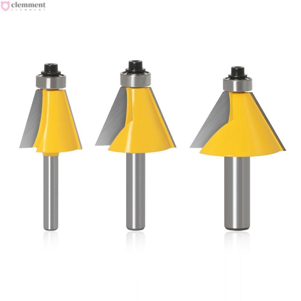 CLEMMENT Chamfer Router Bit, 6 มม.6.35 มม.8 มม.Shank 15 22.5 30 องศา ...
