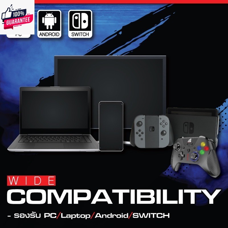 จอยเกมส์ Signo GP-660 EXCELER Joystick มีไฟที่ปุ่ม สาย USB For PC ...