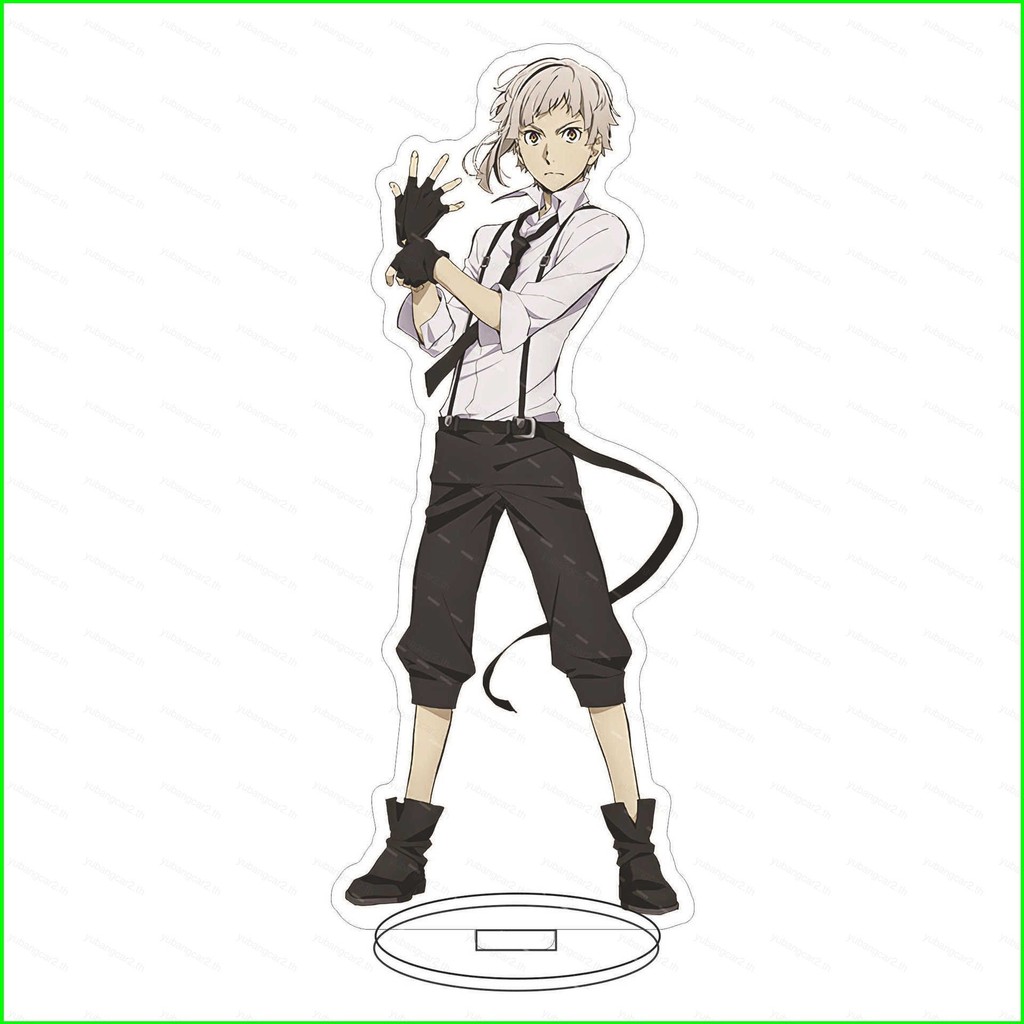 Jiumaocleu Bungo Stray Dogs Statua Dazai Osamu Action Figure Q Ver Anime BSD Figura da collezione Carino Fatto a mano Desktop Decorazione per i fan