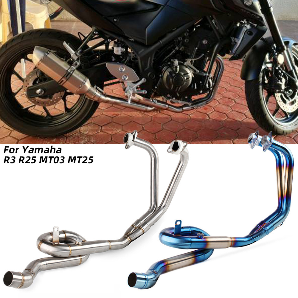 Yzf R25 R3 MT03 MT25 ท่อรถจักรยานยนต์ไอเสียระบบกลางด้านหน้า Link ...