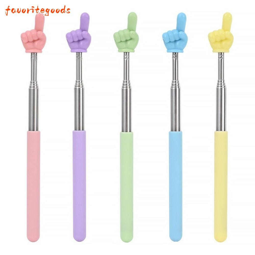 FAVORITEGOODS ไม้อ่านนิ้ว, สแตนเลส Telescopic Rod การสอนตัวชี้ ...
