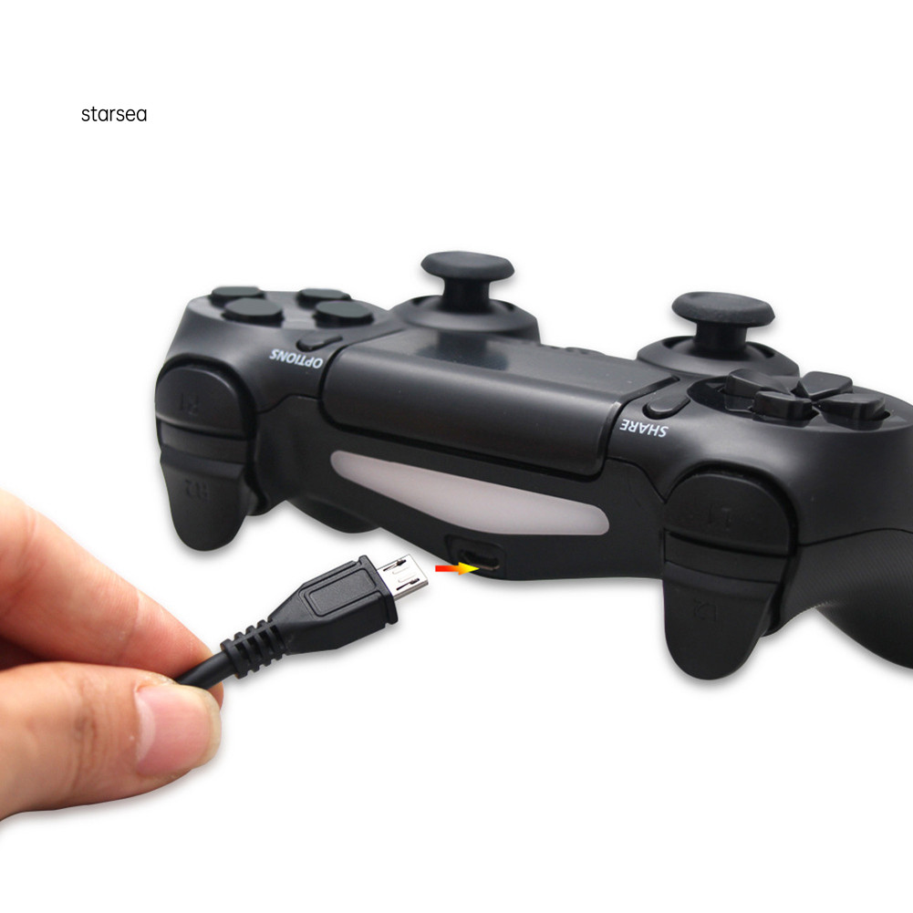 SRA ZK 300 ซม.สายชาร์จสําหรับ PS4 Controller USB Charger จอยสติ๊กไร้สาย ...