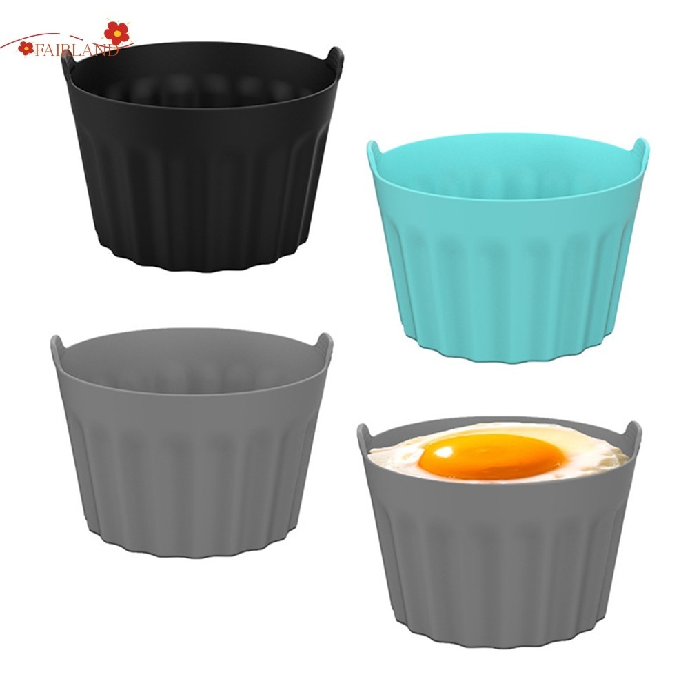 4 Moules En Silicone Pour œufs Pochés Ou Pâtisserie - Compatibles Air Fryer, Micro-ondes, Four, Antiadhésifs