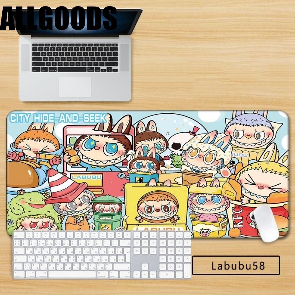 Allgoods Labubu Time แผ่นรองเมาส์, แผ่นรองคีย์บอร์ด Labubu หนากันลื่น ...