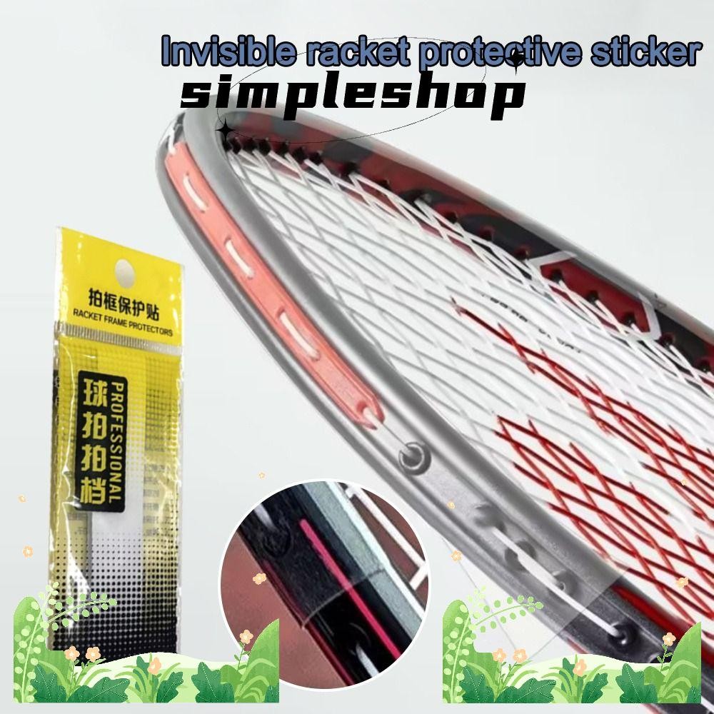 Simple Racket Edge Tape, Invisible Anti Paint Racket Head Protector ...