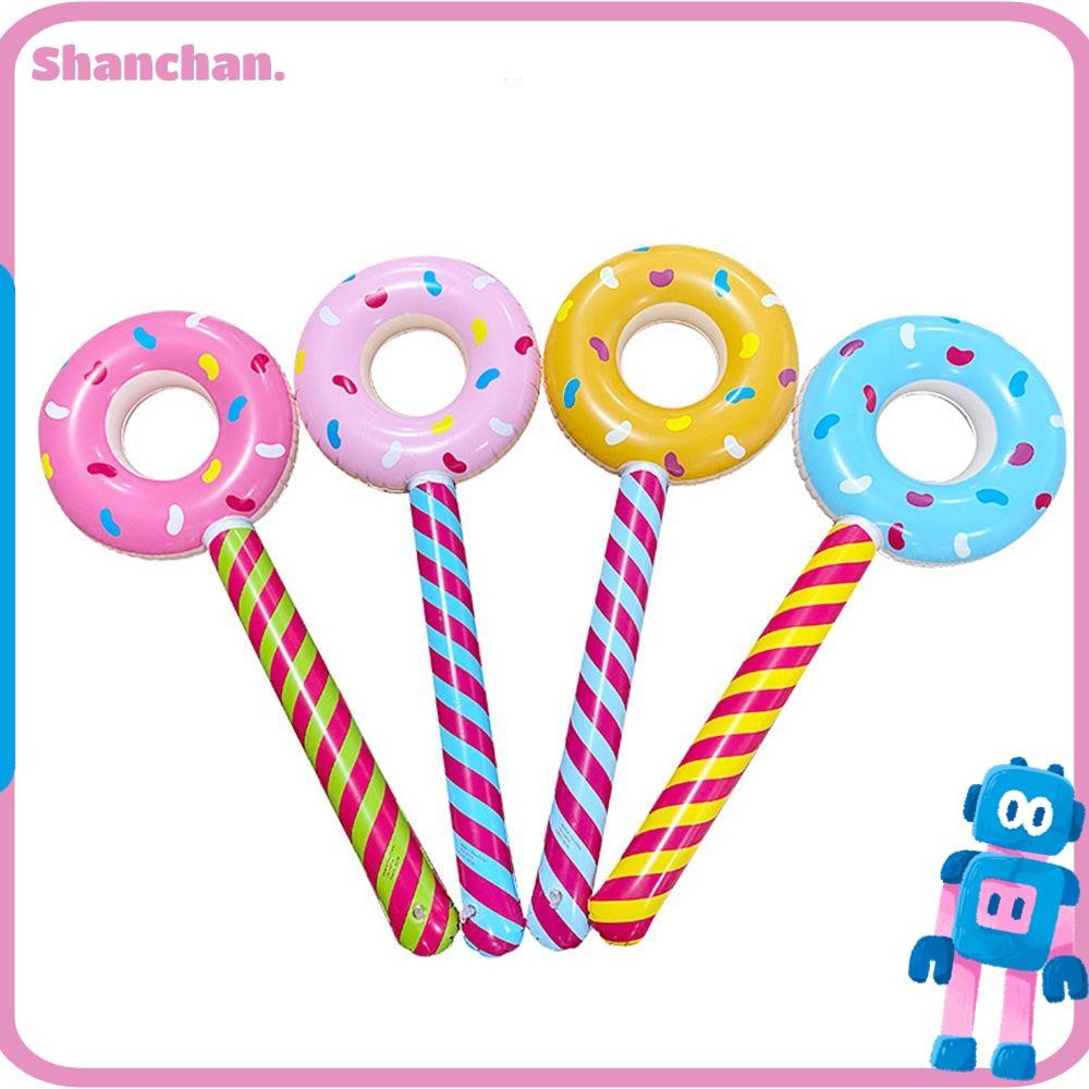 SHANCHAN 2 ชิ้น Inflatable Donut Candy ธีมเด็กวันเกิดตกแต่งวันเกิดตก ...