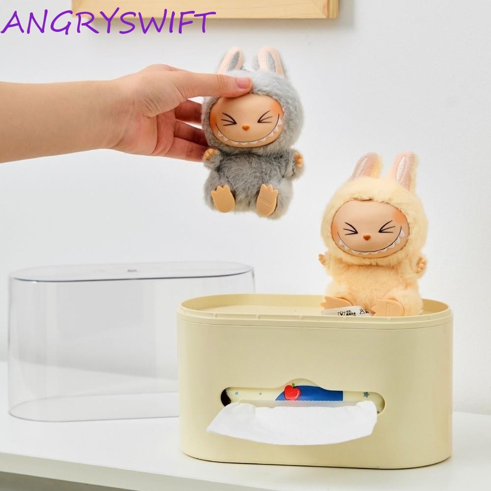 ANGRYSWIFT Labubu จี้กล่องแสดง, กล่องทิชชู่ขาตั้งจอแสดงผล Labubu อเนก ...