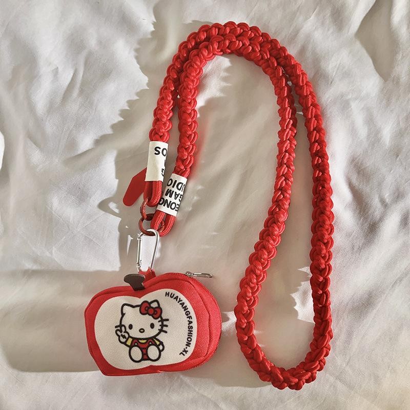 SETH Hello Kitty การ์ตูน กระเป๋าเหรียญจี้ Crossbody สำหรับโทรศัพท์ ...