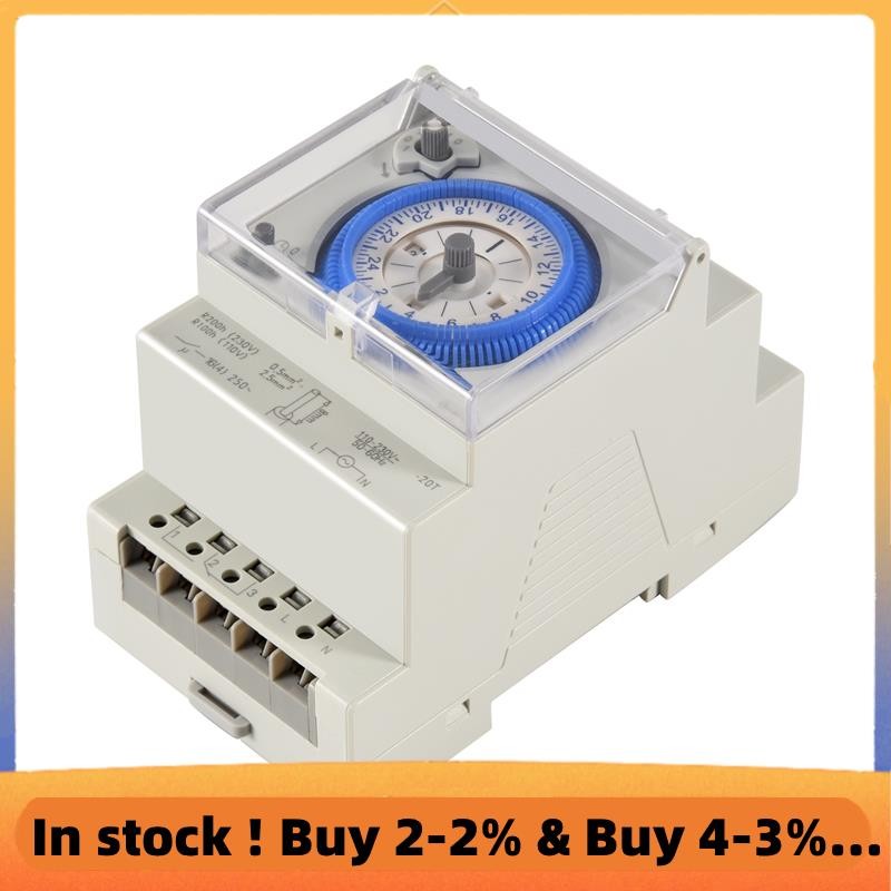 Analog Mechanical Timer Switch 110V-220V 24 ชั่วโมงทุกวันโปรแกรม 15 ...