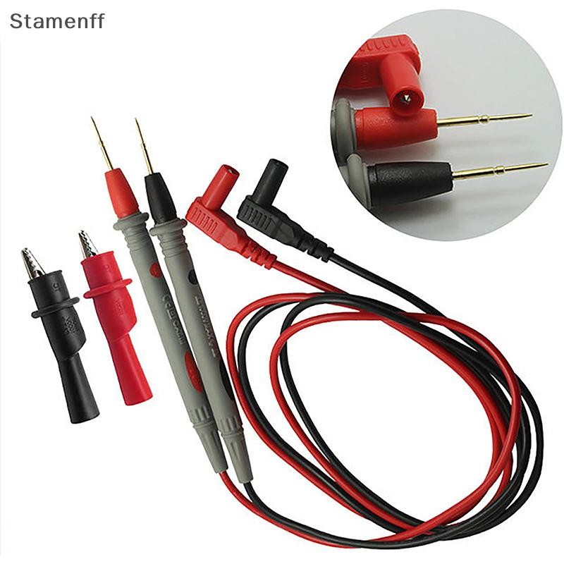 Null 2 ชิ้น/เซ็ตเข็มซิลิโคนลวด gold-plate Tip Probe ทดสอบตะกั่ว Pin ...