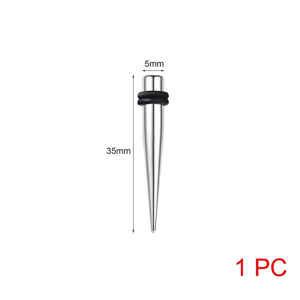 1 Pc สแตนเลสสตีลหูปลั๊ก 1.2/1.6/2/3/4/5/6 มม.หู Expander Silver Ear ...