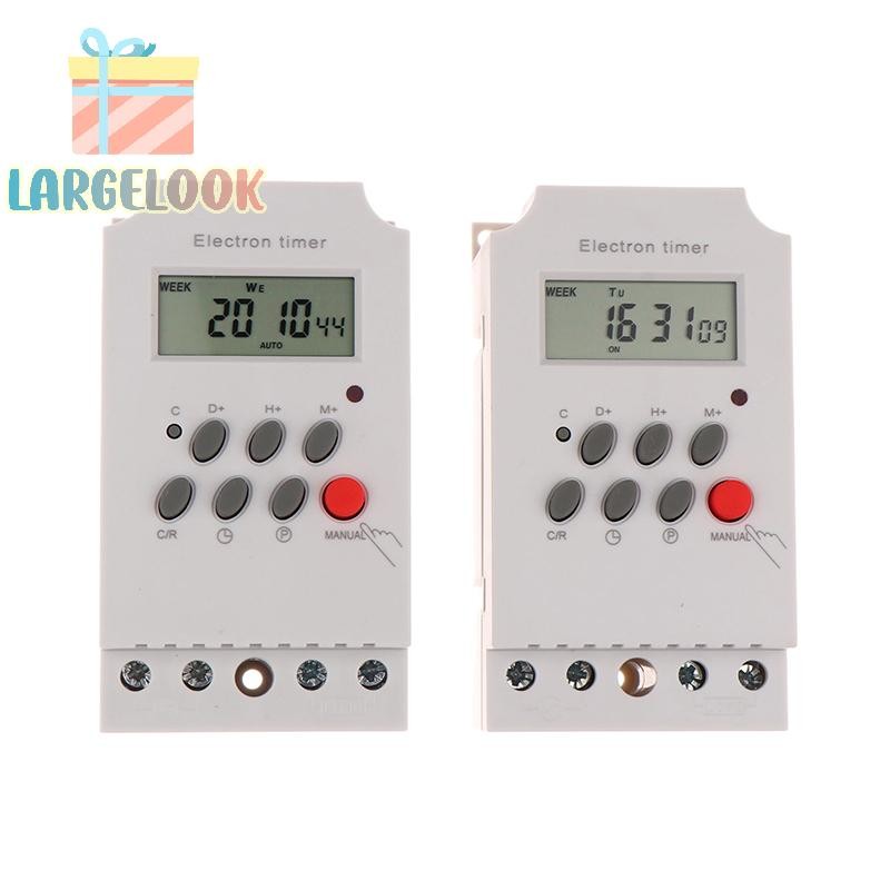 [Largelook] Din Rail Digital Weekly Timer DC 12V 24V อินพุตโปรแกรมรีเลย ...