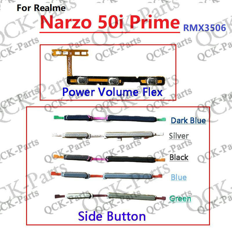 สําหรับ Realme Narzo 50i Prime RMX3506 RMX3235 เปิดปิดสวิตช์ปิดเสียง ...