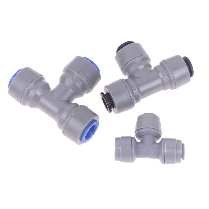 [pto] พลาสติก Tee Quick Connect ท่อท่อเชื่อมต่อ Push In Fitting 6.35/8/ ...