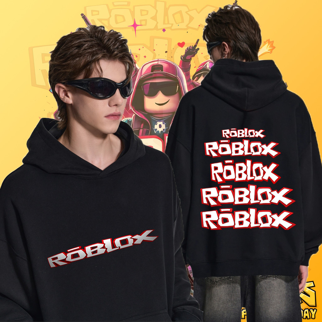 【boxy hoodie】ROBLOX เสื้อแขนยาว สวมหัว อบอุ่น สบาย สำหรับผู้ใหญ่ #9 M ...