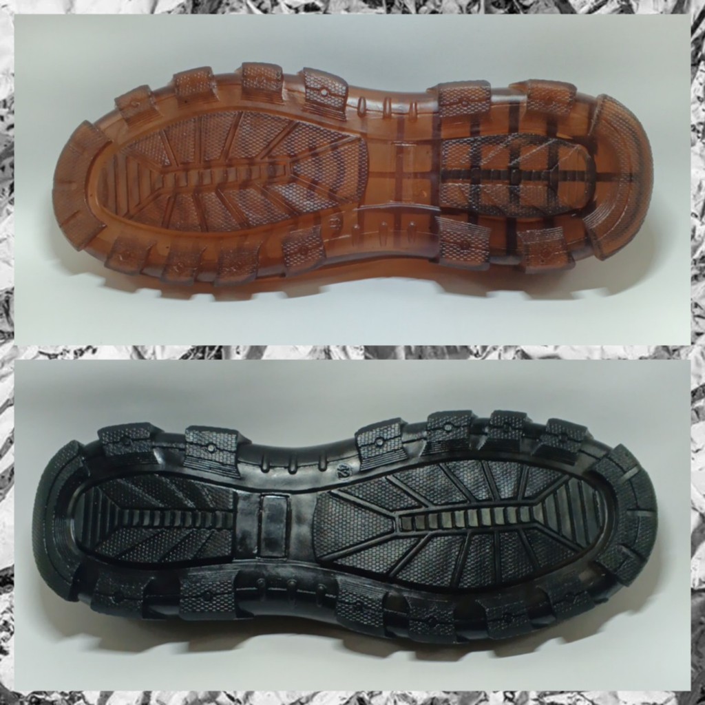 Delta Mens Outsole Boots Transparent PVC สีดําสีน้ําตาลครีมขนาด 38-44 ...