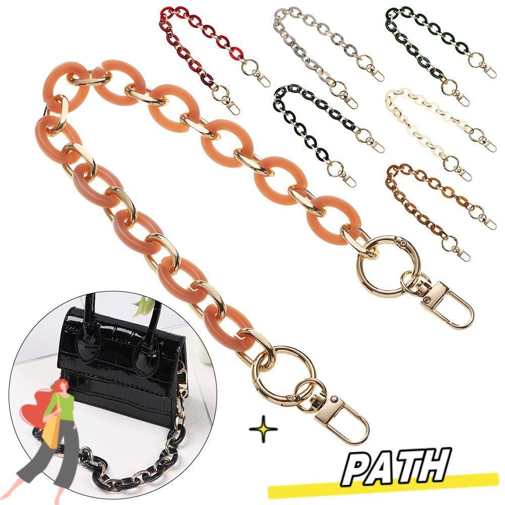 Path Bag Chain Crossbody Bag ที่ถอดออกได้อะคริลิคเรซิ่นกระเป๋าสะพาย ...