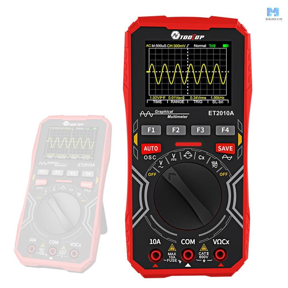 2in1 Oscilloscope มัลติมิเตอร์ดิจิตอลจอแสดงผลมือถือ Oscope Meter 1Mhz ...