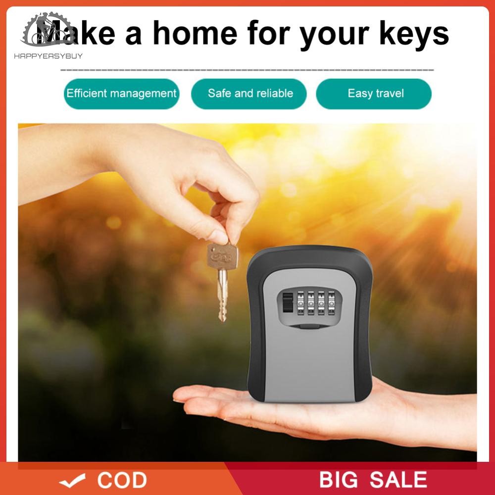 แฮปปี้ Wall MOUNTED KEY SAFE 4 DIGIT COMBINATION KEY SAFE OUTDOOR ...
