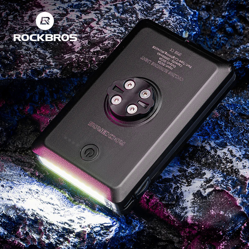 ROCKBROS 10000mAh Bicycle Light Portable Power For Garmin Gopro Bike ...