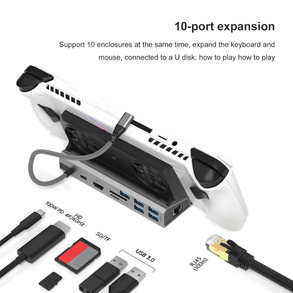 Dock Console Hub 4K 60Hz Dock Stand Type C USB 3.0 2.0 PD 100W สําหรับ ...