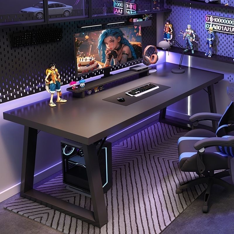 Computer Table Gaming Desk 120/140cm Computer Desk Bedroom Gaming Table ...