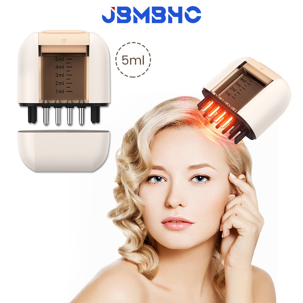 น้ํามันหนังศีรษะไฟฟ้า Applicator Liquid Comb Hair Growth Treatment Red ...